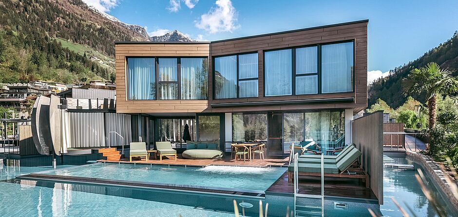 Quellenhof See Lodge ***** St. Martin in Passeier Meran, Südtirol - Gourmethotel, Wellness- & Spa-Hotel, Romantische Hotels, Golfhotel, Wanderhotel, Spahotel