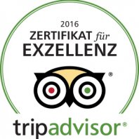 Tripadvisor Zertifikat für Exzellenz 2016