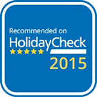 Recommended on Holiday Check 2015